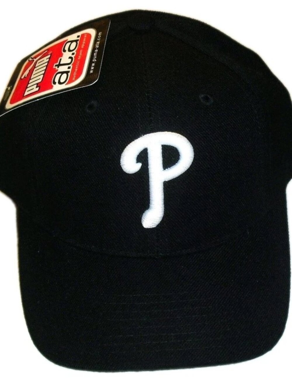 Philadelphia Phillies Vintage 90s Mens Snapback hat cap Black White New Tags Mlb